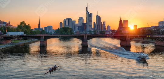 Frankfurt skyline at sunset  : Stock Photo or Stock Video Download rcfotostock photos, images and assets rcfotostock | RC Photo Stock.: