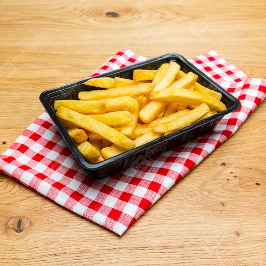 french fries in a shell of tablecloth  : Stock Photo or Stock Video Download rcfotostock photos, images and assets rcfotostock | RC Photo Stock.: