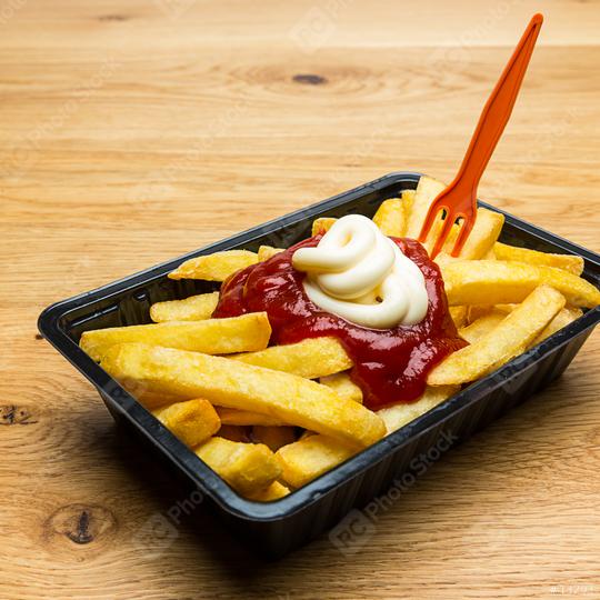 french fries red - white   : Stock Photo or Stock Video Download rcfotostock photos, images and assets rcfotostock | RC Photo Stock.: