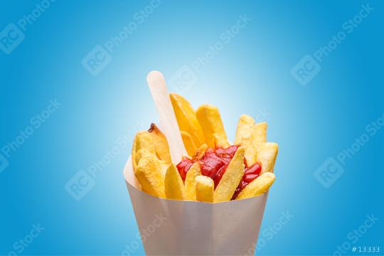 french fries with ketchup   : Stock Photo or Stock Video Download rcfotostock photos, images and assets rcfotostock | RC Photo Stock.: