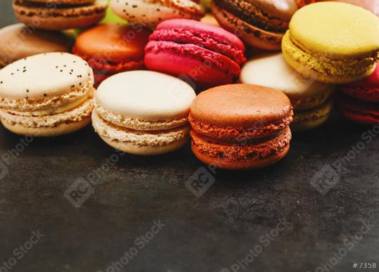 french sweet delicacy, macaroons variety, including copy space  : Stock Photo or Stock Video Download rcfotostock photos, images and assets rcfotostock | RC Photo Stock.: