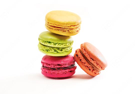 Fresh bright colored Macarons insolated on white  : Stock Photo or Stock Video Download rcfotostock photos, images and assets rcfotostock | RC Photo Stock.: