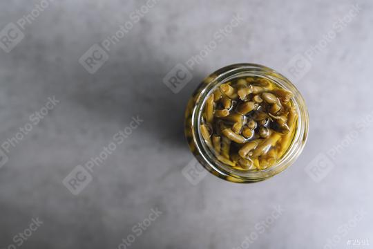 fresh green beans in a jar on a table underground  : Stock Photo or Stock Video Download rcfotostock photos, images and assets rcfotostock | RC Photo Stock.: