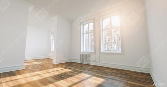 fresh renovated room with wooden oak floor, white walls and window  : Stock Photo or Stock Video Download rcfotostock photos, images and assets rcfotostock | RC Photo Stock.: