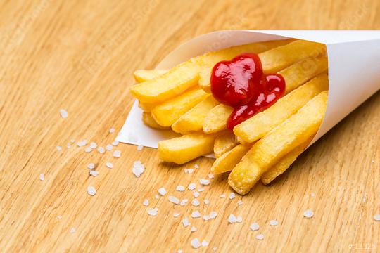 fries bag with salt  : Stock Photo or Stock Video Download rcfotostock photos, images and assets rcfotostock | RC Photo Stock.: