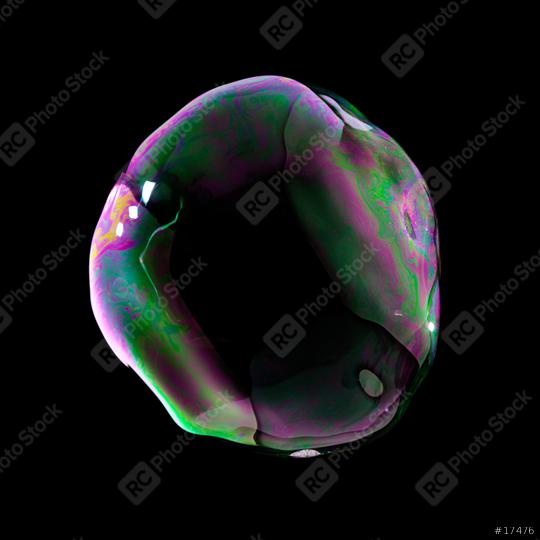 fyling Soap Bubble in colorful colors on black background  : Stock Photo or Stock Video Download rcfotostock photos, images and assets rcfotostock | RC Photo Stock.: