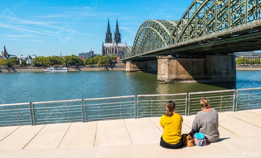 gay rcouple spending their time at the deutzer rhine boulevard in Cologne  : Stock Photo or Stock Video Download rcfotostock photos, images and assets rcfotostock | RC Photo Stock.: