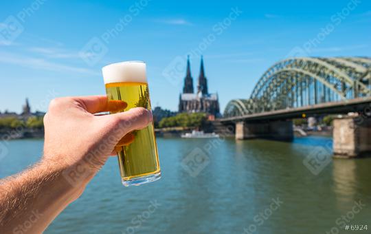 German beer (Kölsch) at Cologne at the rhine river Germany  : Stock Photo or Stock Video Download rcfotostock photos, images and assets rcfotostock | RC Photo Stock.: