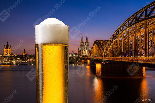 German beer (Kölsch) from Cologne at sunset  : Stock Photo or Stock Video Download rcfotostock photos, images and assets rcfotostock | RC Photo Stock.: