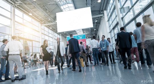 German Tradeshow Visitors at a modern hall  : Stock Photo or Stock Video Download rcfotostock photos, images and assets rcfotostock | RC Photo Stock.: