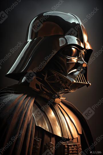 Germany, January 14, 2023: Helmet of Darth Vader costume replica. Darth Vader is a fictional character of Star Wars saga. Black background with grazing golden light. (Generative AI)  : Stock Photo or Stock Video Download rcfotostock photos, images and assets rcfotostock | RC Photo Stock.: