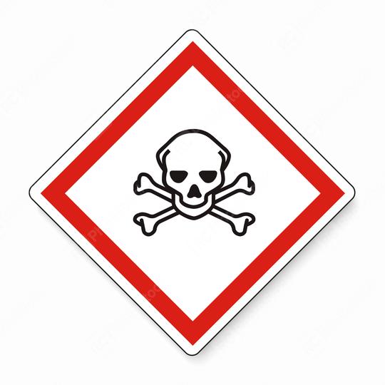 GHS hazard pictogram - ACUTE TOXICITY , hazard warning sign acute toxicity on white background. Vector illustration. Eps 10 vector file.  : Stock Photo or Stock Video Download rcfotostock photos, images and assets rcfotostock | RC Photo Stock.: