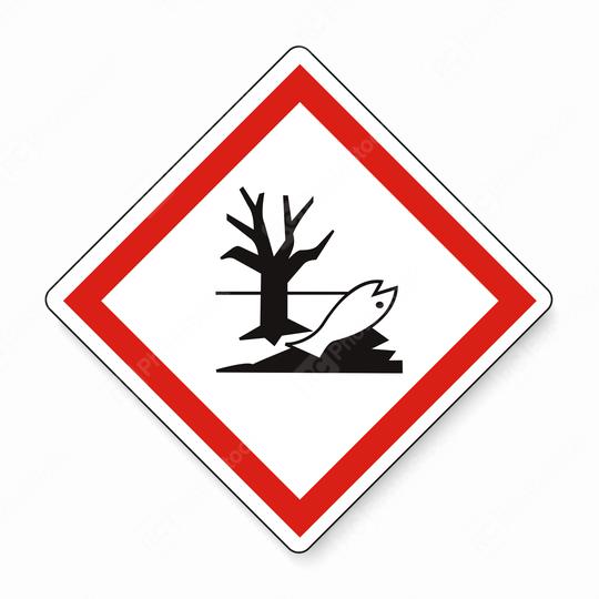 GHS hazard pictogram - HAZARDOUS TO AQUATIC ENVIRONMENT , hazard warning sign HAZARDOUS TO AQUATIC ENVIRONMENT on white background. Vector illustration. Eps 10 vector file.  : Stock Photo or Stock Video Download rcfotostock photos, images and assets rcfotostock | RC Photo Stock.: