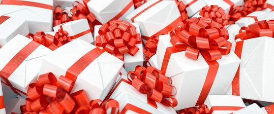 Gift background for Christmas with a bunch of gifts in red white  : Stock Photo or Stock Video Download rcfotostock photos, images and assets rcfotostock | RC Photo Stock.: