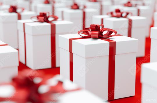 Gifts background for Christmas with many red bows  : Stock Photo or Stock Video Download rcfotostock photos, images and assets rcfotostock | RC Photo Stock.: