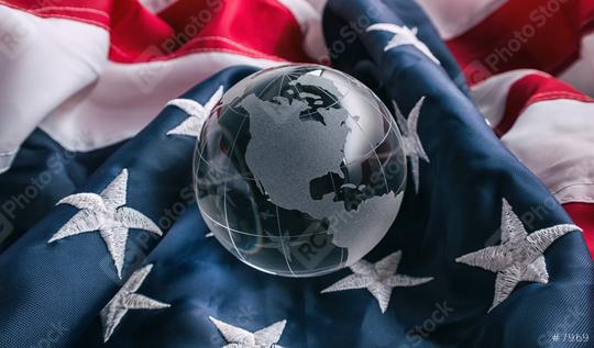 Glass globe with American Flag  : Stock Photo or Stock Video Download rcfotostock photos, images and assets rcfotostock | RC Photo Stock.: