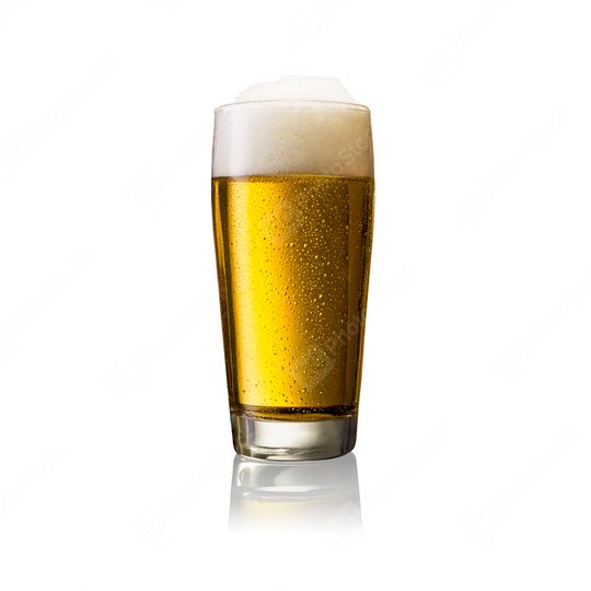 Glass of cold german beer with dew drops on a white background  : Stock Photo or Stock Video Download rcfotostock photos, images and assets rcfotostock | RC Photo Stock.: