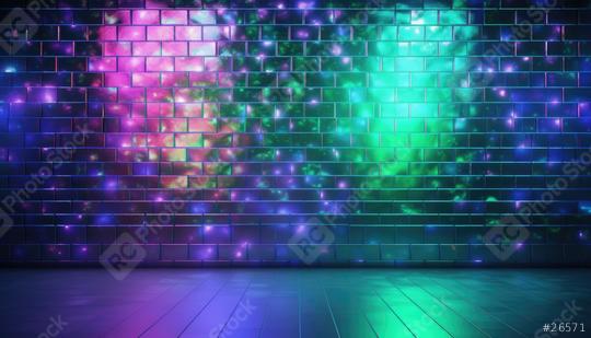 Glowing neon wall tiles with a cosmic, galaxy-inspired desig  : Stock Photo or Stock Video Download rcfotostock photos, images and assets rcfotostock | RC Photo Stock.:
