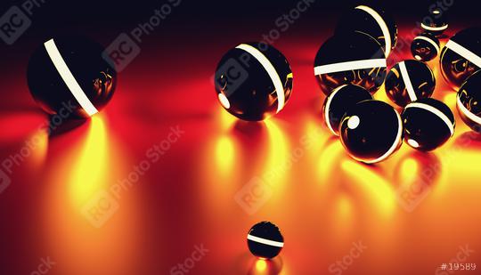 Glowing sphere balls in random position with light effect, including Copy space -futuristic background - 3D rendering  : Stock Photo or Stock Video Download rcfotostock photos, images and assets rcfotostock | RC Photo Stock.: