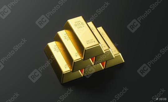 Gold bars on black background  : Stock Photo or Stock Video Download rcfotostock photos, images and assets rcfotostock | RC Photo Stock.: