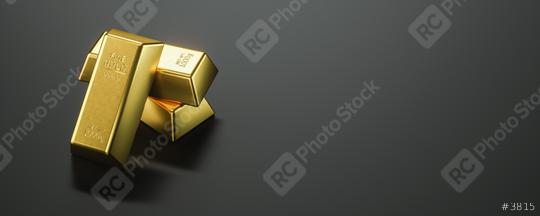 Gold bars on black background and copy space  : Stock Photo or Stock Video Download rcfotostock photos, images and assets rcfotostock | RC Photo Stock.:
