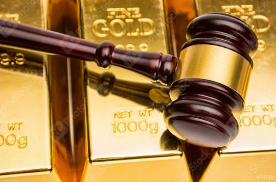 gold bars with judge gavel   : Stock Photo or Stock Video Download rcfotostock photos, images and assets rcfotostock | RC Photo Stock.: