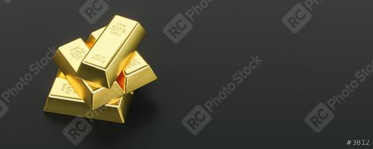 Gold bullion on black background and copy space  : Stock Photo or Stock Video Download rcfotostock photos, images and assets rcfotostock | RC Photo Stock.: