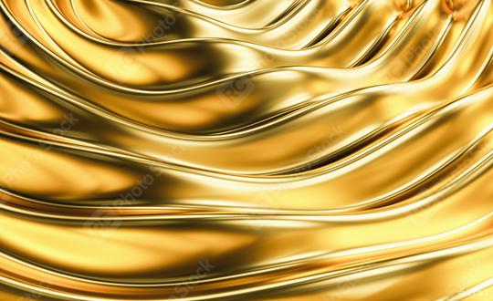 Gold Wave Abstract Background 3D Rendering  : Stock Photo or Stock Video Download rcfotostock photos, images and assets rcfotostock | RC Photo Stock.:
