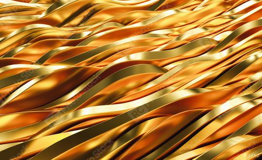 Gold Wave Abstract Background slices 3D Rendering  : Stock Photo or Stock Video Download rcfotostock photos, images and assets rcfotostock | RC Photo Stock.: