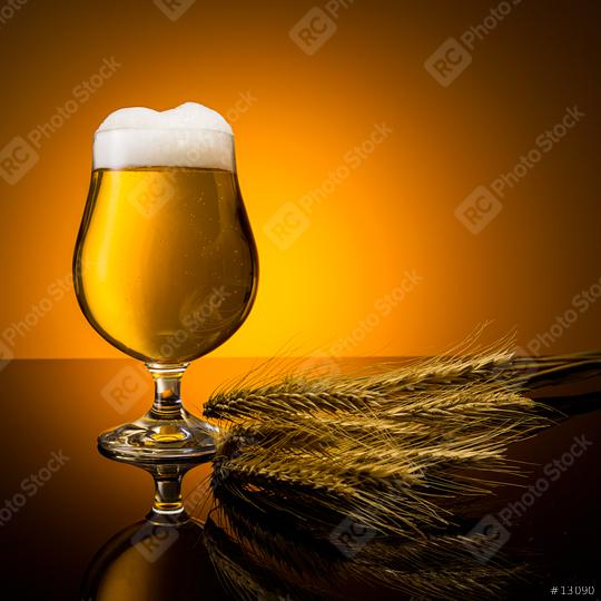 golden beer glass with corn  : Stock Photo or Stock Video Download rcfotostock photos, images and assets rcfotostock | RC Photo Stock.:
