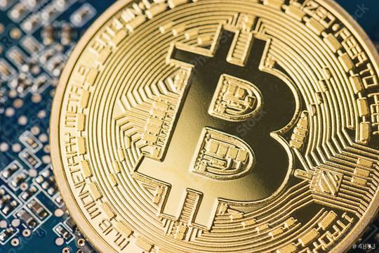 Golden Bitcoin new virtual money - Digital currency  : Stock Photo or Stock Video Download rcfotostock photos, images and assets rcfotostock | RC Photo Stock.: