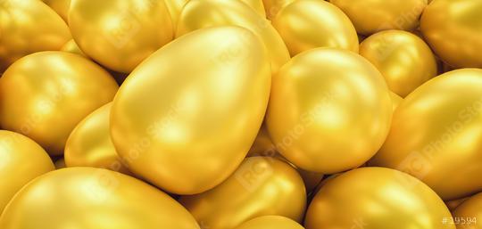 golden eggs, including copy space - 3D Rendering   : Stock Photo or Stock Video Download rcfotostock photos, images and assets rcfotostock | RC Photo Stock.: