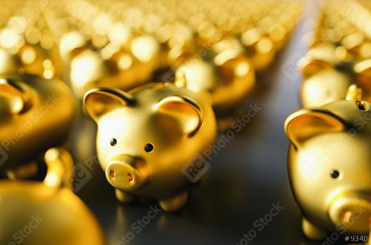 golden piggy bank. Saving money concept  : Stock Photo or Stock Video Download rcfotostock photos, images and assets rcfotostock | RC Photo Stock.: