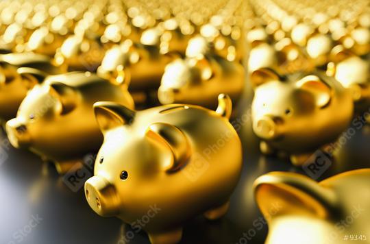 golden piggy banks  : Stock Photo or Stock Video Download rcfotostock photos, images and assets rcfotostock | RC Photo Stock.: