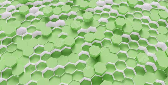 green Hexagon Background - 3D rendering - Illustration   : Stock Photo or Stock Video Download rcfotostock photos, images and assets rcfotostock | RC Photo Stock.: