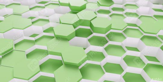 green Hexagon Background - 3D rendering - Illustration   : Stock Photo or Stock Video Download rcfotostock photos, images and assets rcfotostock | RC Photo Stock.: