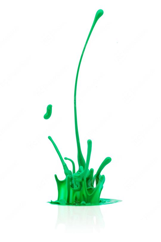 green paint splashing isolated on white  : Stock Photo or Stock Video Download rcfotostock photos, images and assets rcfotostock | RC Photo Stock.: