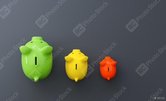 Growth chart of piggy bank on the table  : Stock Photo or Stock Video Download rcfotostock photos, images and assets rcfotostock | RC Photo Stock.: