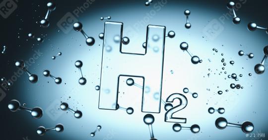 H2 hydrogen symbol with hydrogen molecules floating in the liquiq  : Stock Photo or Stock Video Download rcfotostock photos, images and assets rcfotostock | RC Photo Stock.: