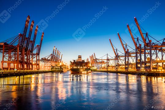Hamburg Container Harbor, Germany  : Stock Photo or Stock Video Download rcfotostock photos, images and assets rcfotostock | RC Photo Stock.: