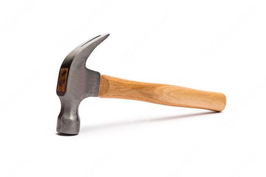 Hammer wooden handle isolated on white  : Stock Photo or Stock Video Download rcfotostock photos, images and assets rcfotostock | RC Photo Stock.: