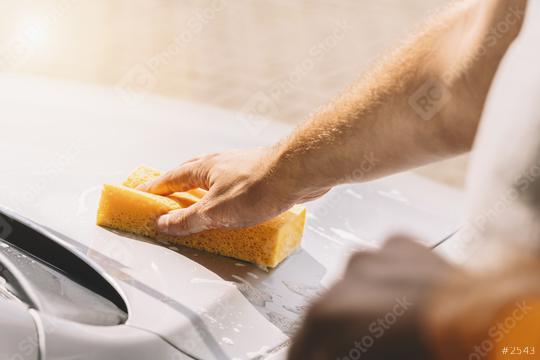hand hold sponge for washing car  : Stock Photo or Stock Video Download rcfotostock photos, images and assets rcfotostock | RC Photo Stock.:
