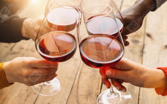 Hands toasting red wine glass and friends having fun cheering at winetasting experience - Young people enjoying time together at wine degustation - Youth and friendship concept  : Stock Photo or Stock Video Download rcfotostock photos, images and assets rcfotostock | RC Photo Stock.: