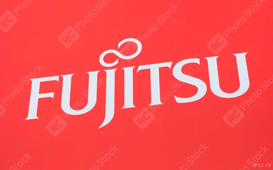 HANNOVER, GERMANY MARCH, 2017:  The logo of the brand "Fujitsu". Fujitsu is a Japanese multinational information technology equipment and services company headquartered in Tokyo, Japan.   : Stock Photo or Stock Video Download rcfotostock photos, images and assets rcfotostock | RC Photo Stock.:
