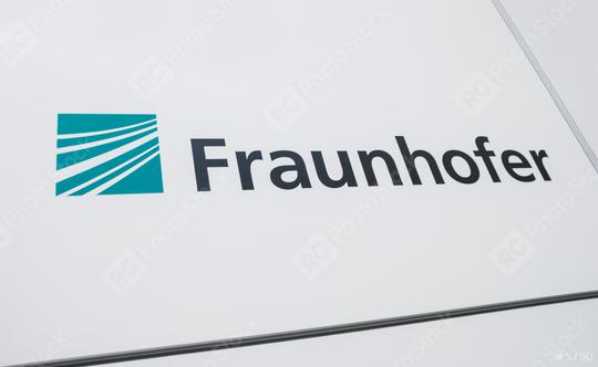 HANNOVER, GERMANY MARCH, 2017: The logo of the brand "Fraunhofer IZM". The Fraunhofer Society of Applied Research is the largest organization for applied research and development services in Europe.  : Stock Photo or Stock Video Download rcfotostock photos, images and assets rcfotostock | RC Photo Stock.: