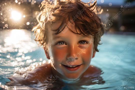 Happy boy swimming in a sunlit pool
  : Stock Photo or Stock Video Download rcfotostock photos, images and assets rcfotostock | RC Photo Stock.:
