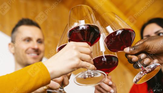 Happy friends having fun indoor - Young people enjoying time together inside at home - Youth friendship concept - Hands toasting red wine glass at home on holidays   : Stock Photo or Stock Video Download rcfotostock photos, images and assets rcfotostock | RC-Photo-Stock.: