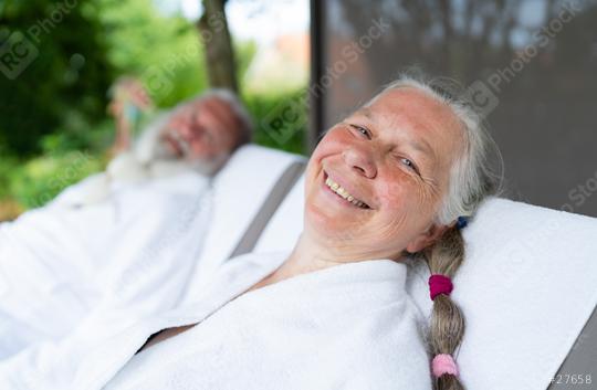 Happy married elderly couple relaxing at wellness spa resort. Senior Moments concept image  : Stock Photo or Stock Video Download rcfotostock photos, images and assets rcfotostock | RC Photo Stock.: