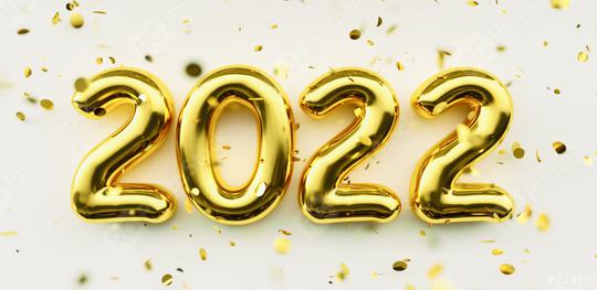 Happy New 2022 Year. 2022 golden numbers and falling glitters confetti on white  background. Gold numbers. Festive poster or banner concept image  : Stock Photo or Stock Video Download rcfotostock photos, images and assets rcfotostock | RC Photo Stock.:
