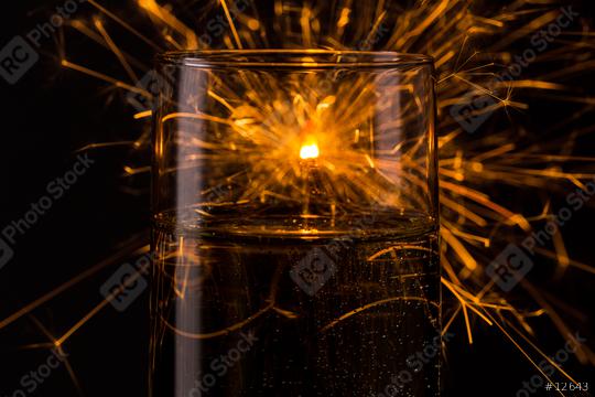 happy new year firework on a champagne glass  : Stock Photo or Stock Video Download rcfotostock photos, images and assets rcfotostock | RC Photo Stock.: